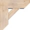 Ekena Millwork Traditional Slat Smooth Bracket w/ Offset Brace, Douglas Fir, 7 1/2"W x 20"D x 20"H BKT0806X20X20TRA06SDF - alternate 2